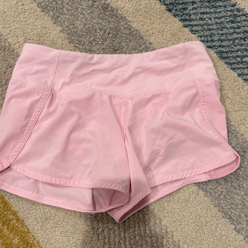 Lululemon Athletica Light Pink Athletic Shorts
